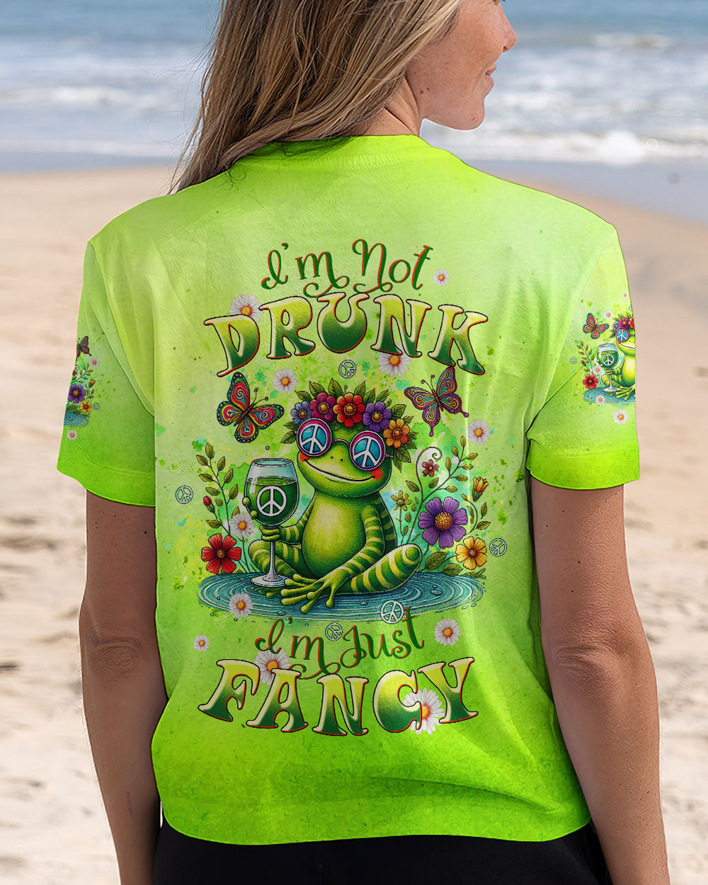 I'M JUST FANCY FROG ALL OVER PRINT - TLTW2207244