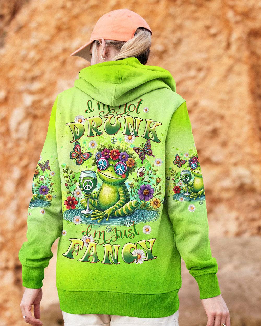 I'M JUST FANCY FROG ALL OVER PRINT - TLTW2207244