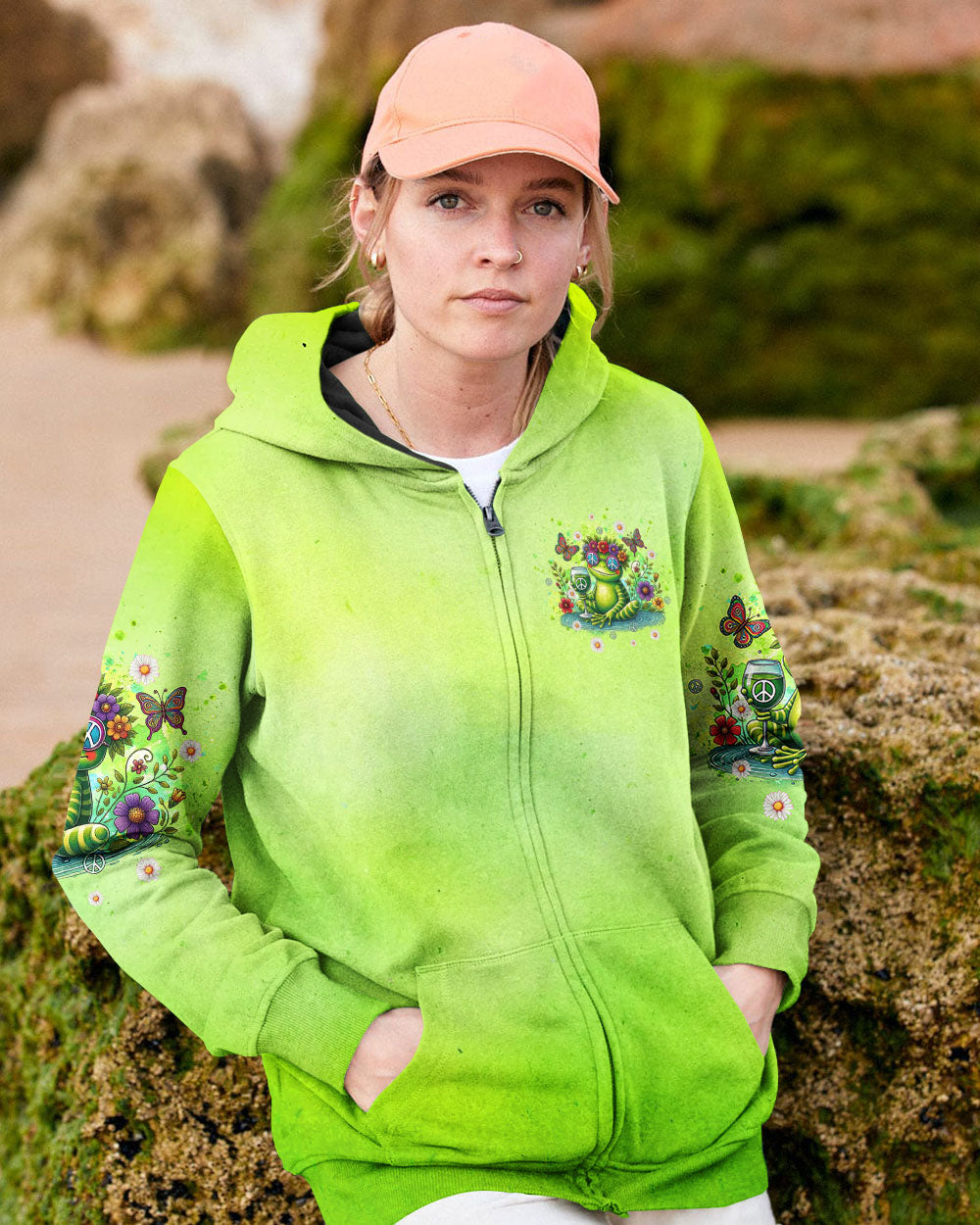 I'M JUST FANCY FROG ALL OVER PRINT - TLTW2207244