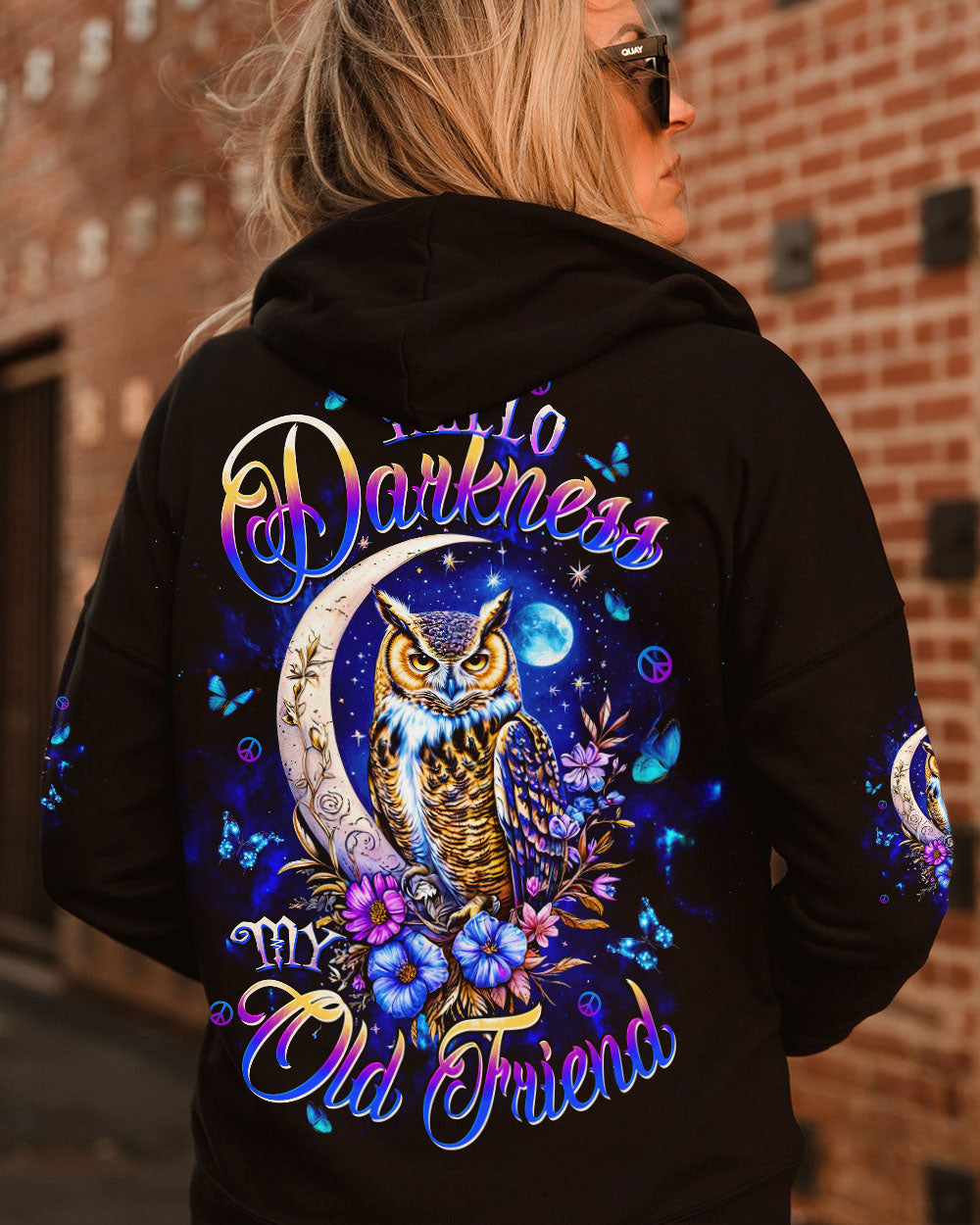 HELLO DARKNESS MY OLD FRIEND OWL ALL OVER PRINT - TLTW2209252