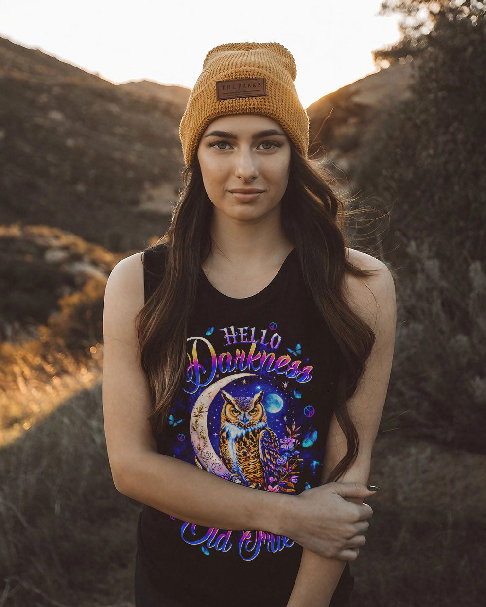 HELLO DARKNESS MY OLD FRIEND OWL ALL OVER PRINT - TLTW2209252