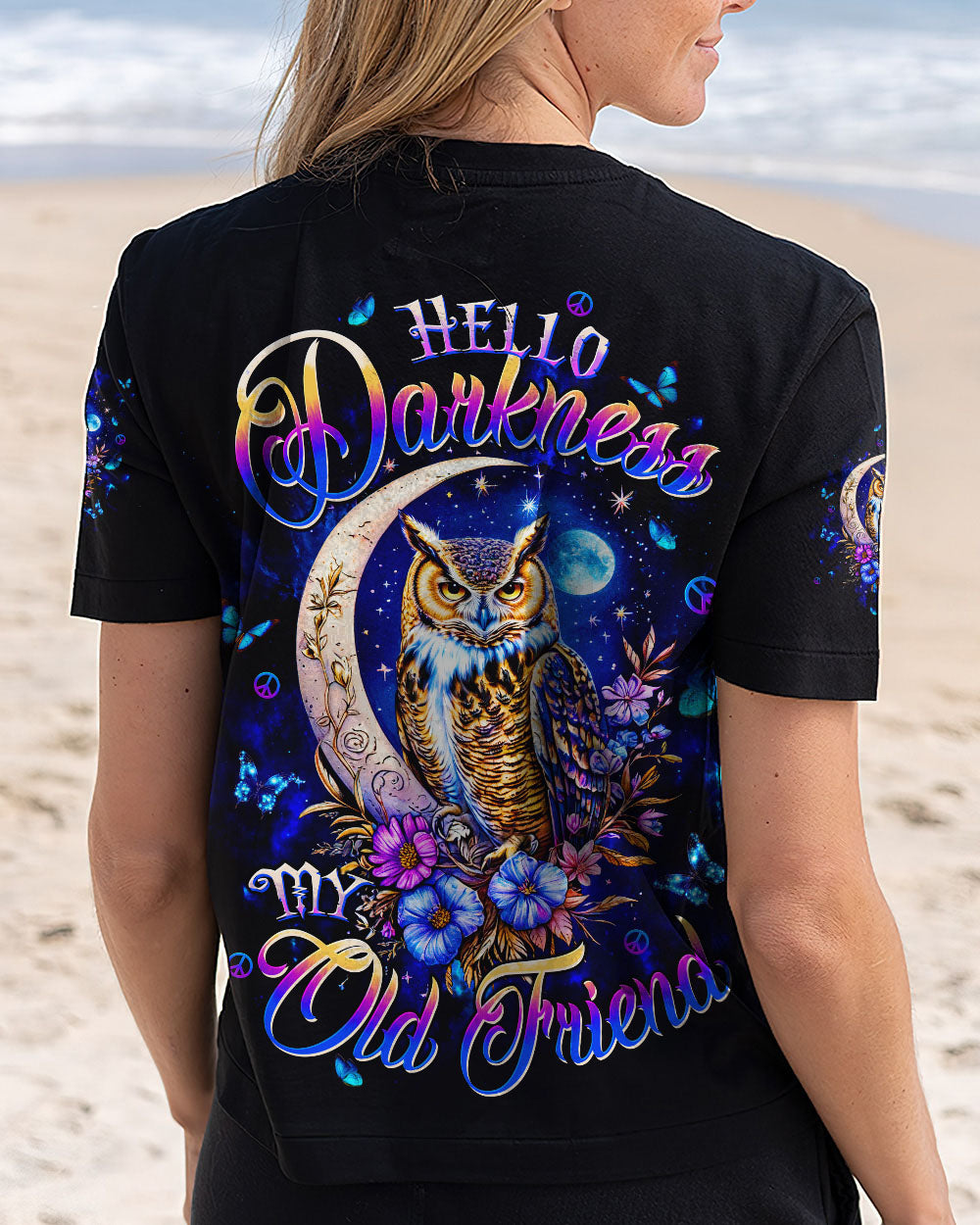 HELLO DARKNESS MY OLD FRIEND OWL ALL OVER PRINT - TLTW2209252