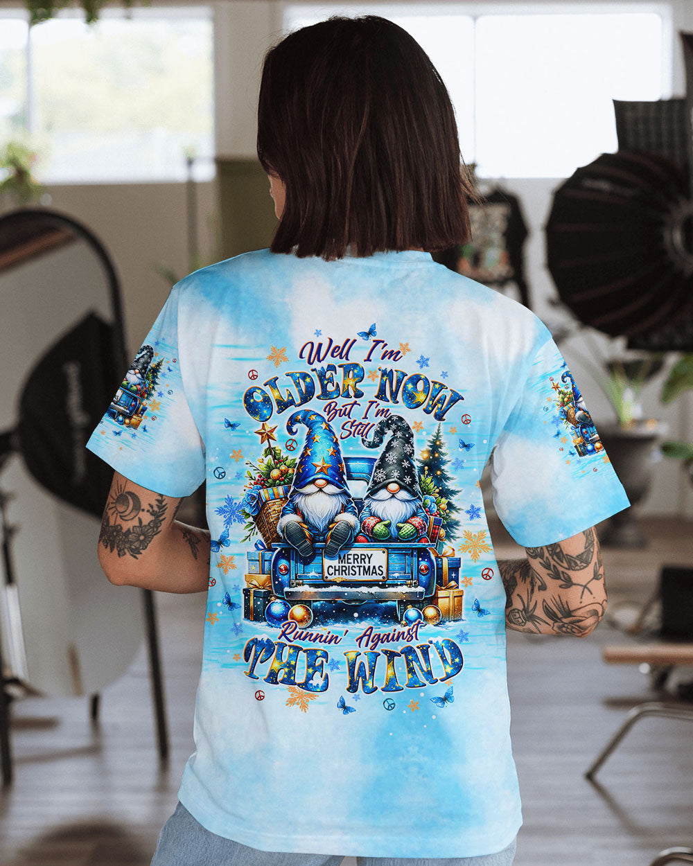 RUNNING AGAINST THE WIND BUS GNOME CHRISTMAS ALL OVER PRINT - TLTW2210243