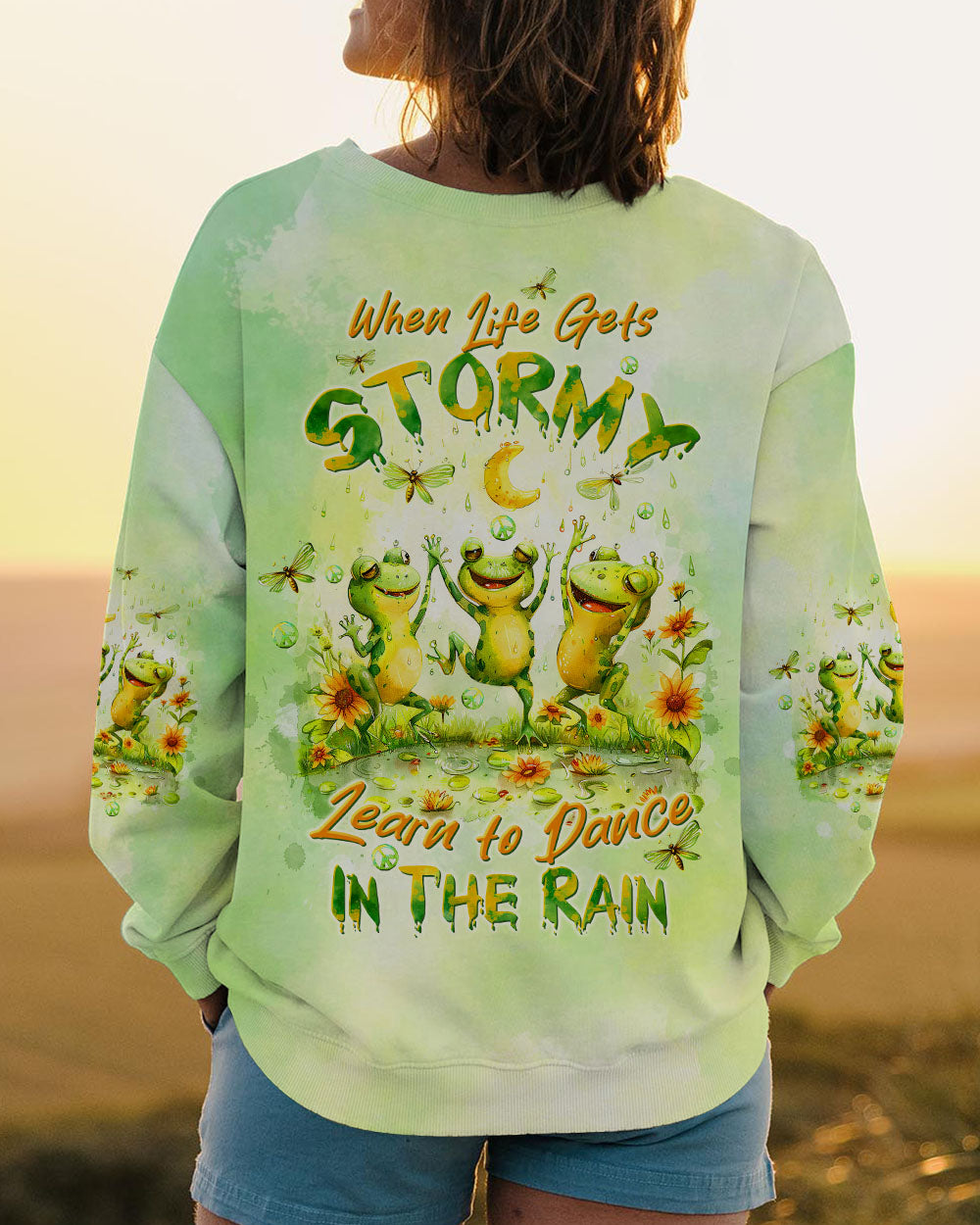 DANCE IN THE RAIN FROG ALL OVER PRINT - TLTW2303243