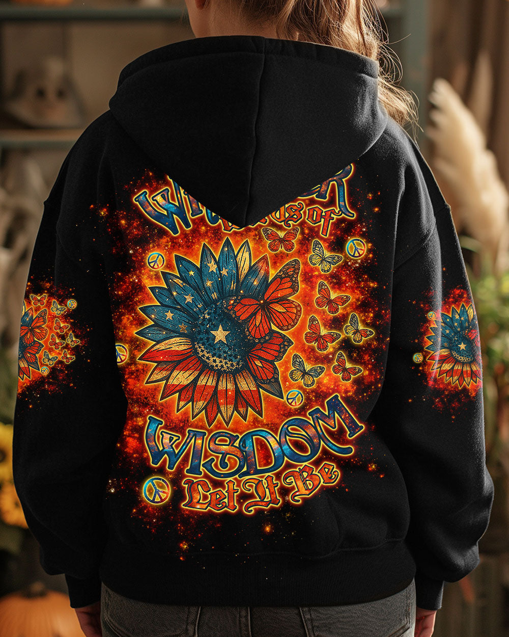 WHISPER WORDS OF WISDOM LET IT BE BUTTERFLY SUNFLOWER  ALL OVER PRINT - TLTW2304251