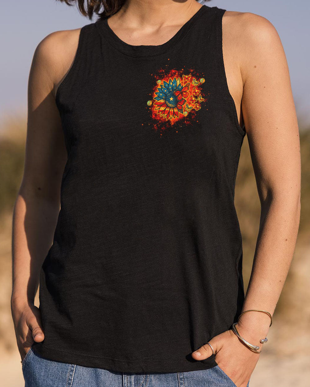 WHISPER WORDS OF WISDOM LET IT BE BUTTERFLY SUNFLOWER  ALL OVER PRINT - TLTW2304251