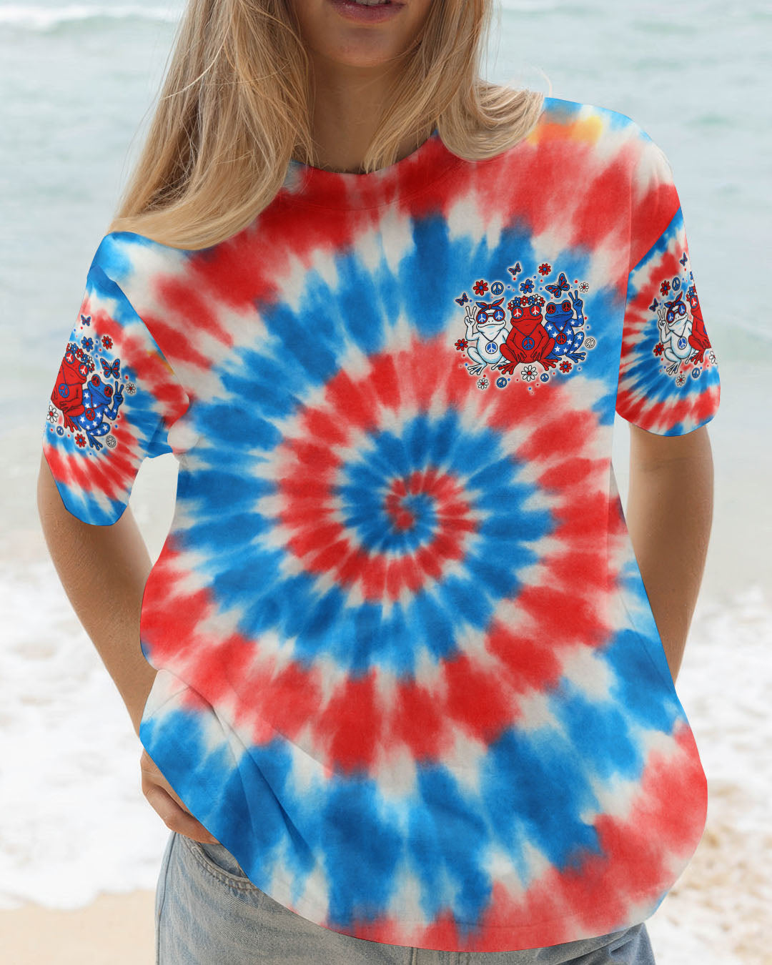 GOOD TIMES CRAZY FRIEND FROG ALL OVER PRINT - TLTW2305253