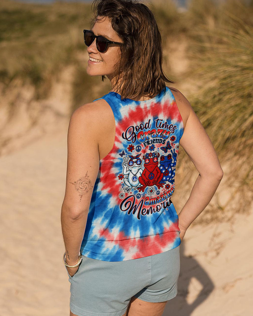 GOOD TIMES CRAZY FRIEND FROG ALL OVER PRINT - TLTW2305253