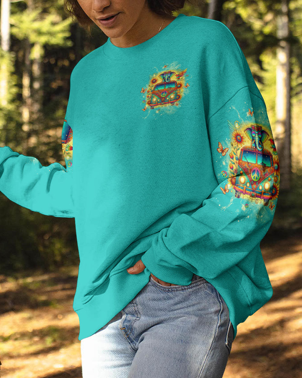 BE YOU THE WORLD WILL ADJUST ELEPHANT ALL OVER PRINT - TLTW2308244