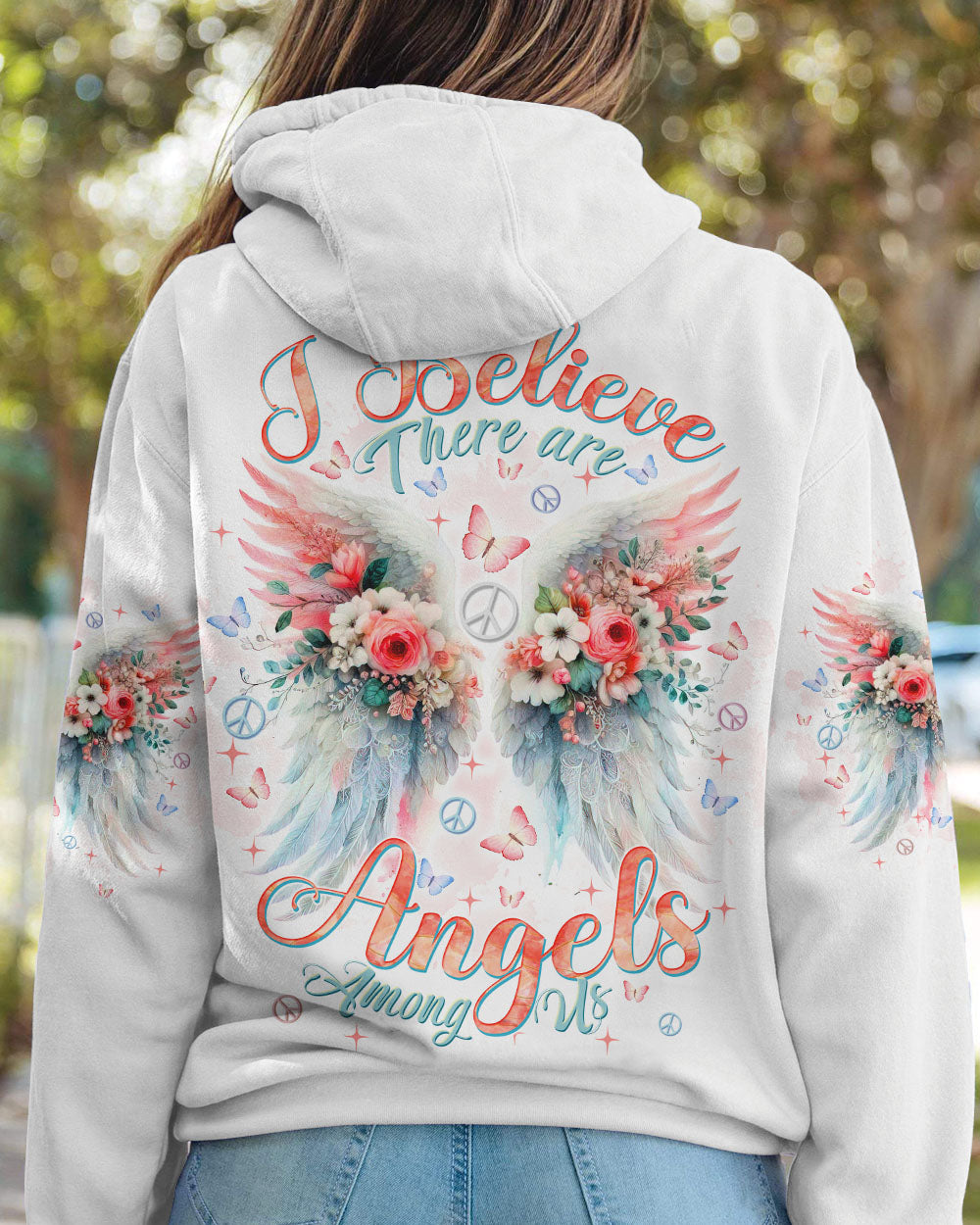 I BELIEVE THERE ARE ANGELS AMONG US WINGS ALL OVER PRINT - TLTW2312245