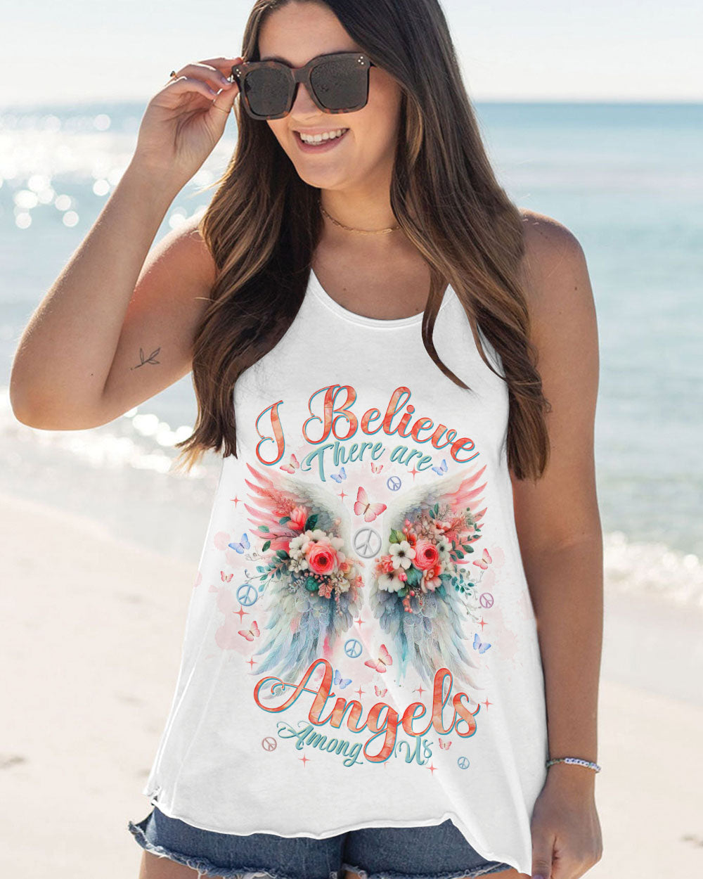 I BELIEVE THERE ARE ANGELS AMONG US WINGS ALL OVER PRINT - TLTW2312245