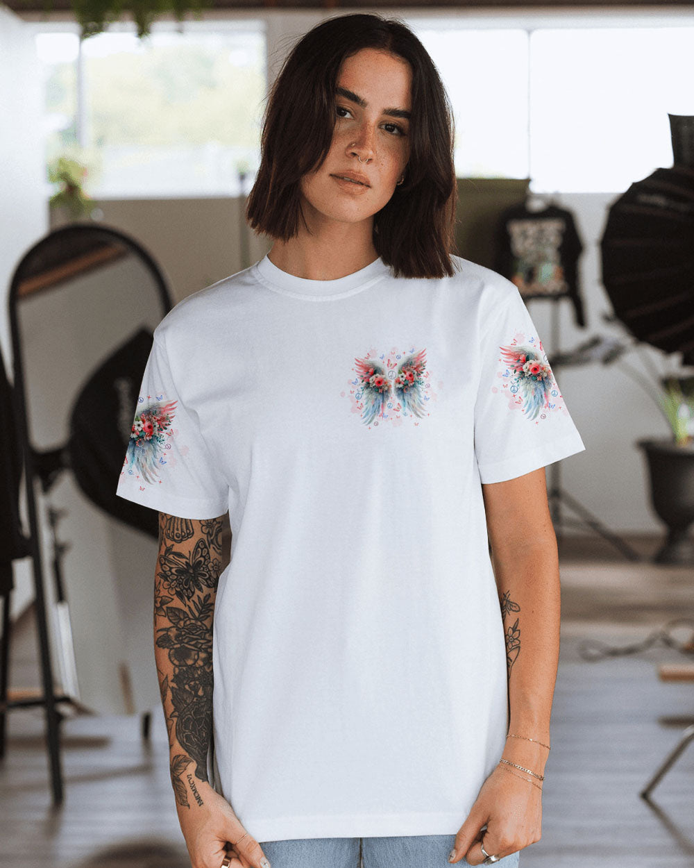 I BELIEVE THERE ARE ANGELS AMONG US WINGS ALL OVER PRINT - TLTW2312245