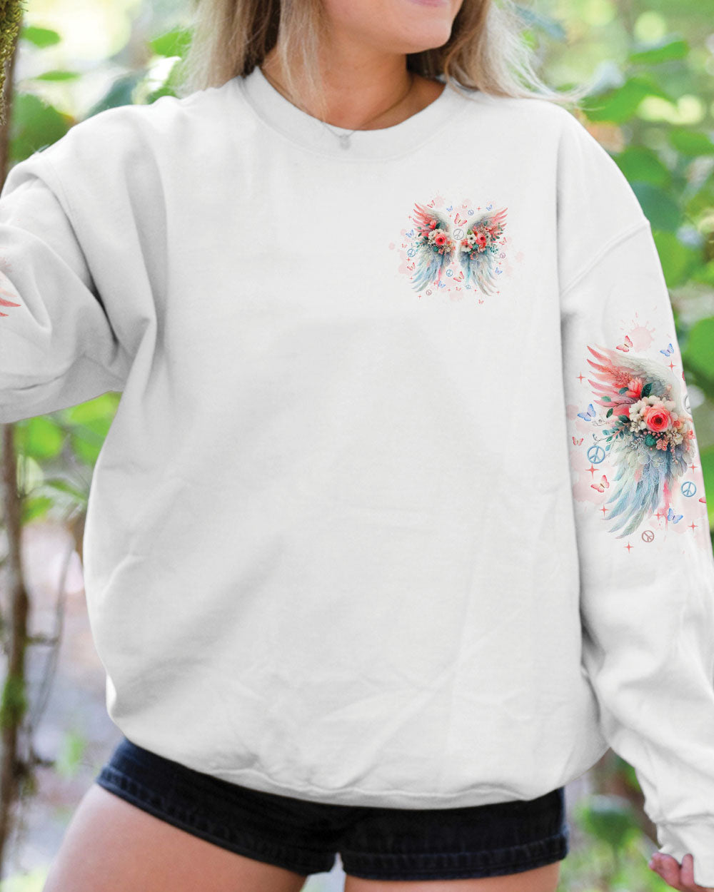 I BELIEVE THERE ARE ANGELS AMONG US WINGS ALL OVER PRINT - TLTW2312245