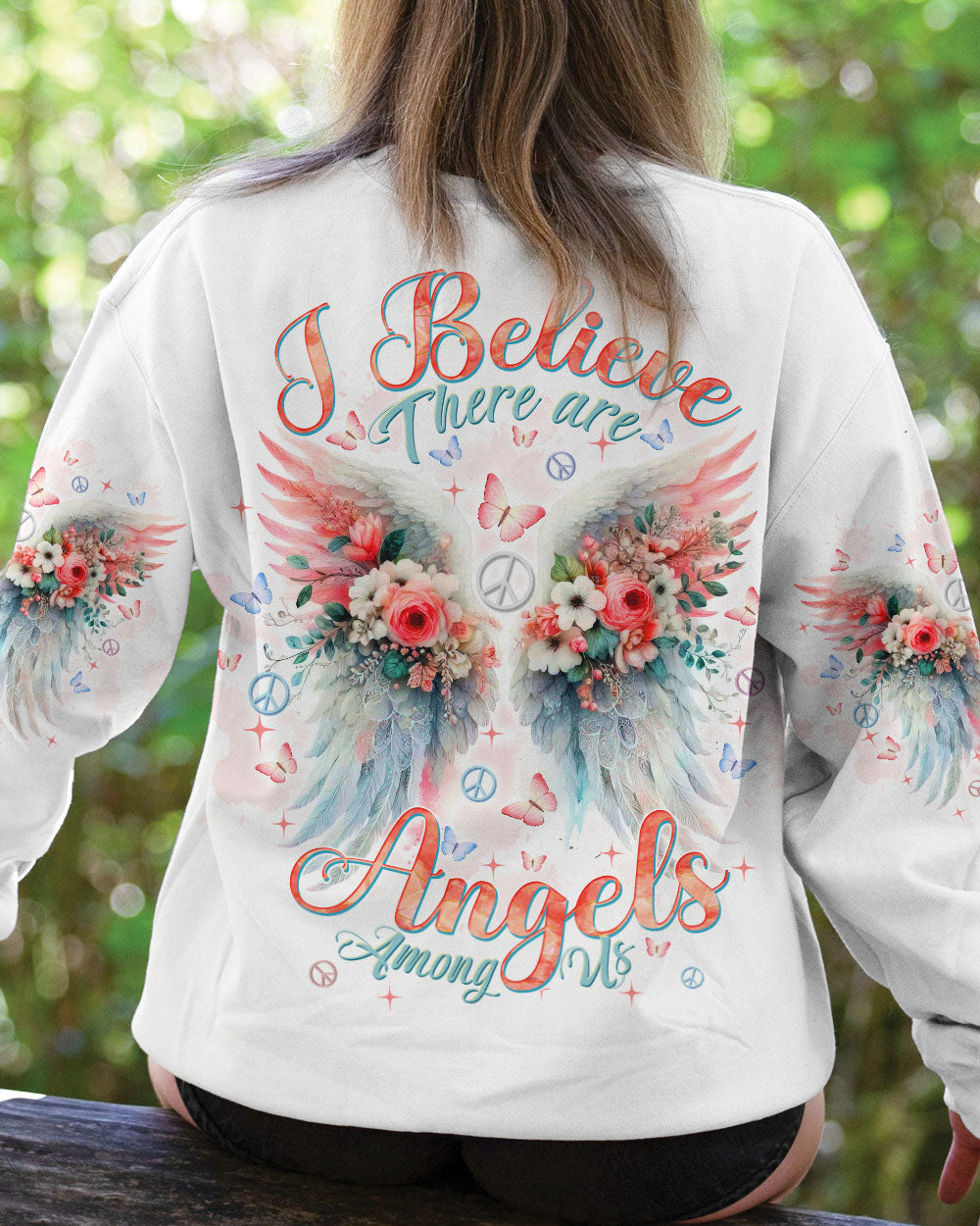 I BELIEVE THERE ARE ANGELS AMONG US WINGS ALL OVER PRINT - TLTW2312245