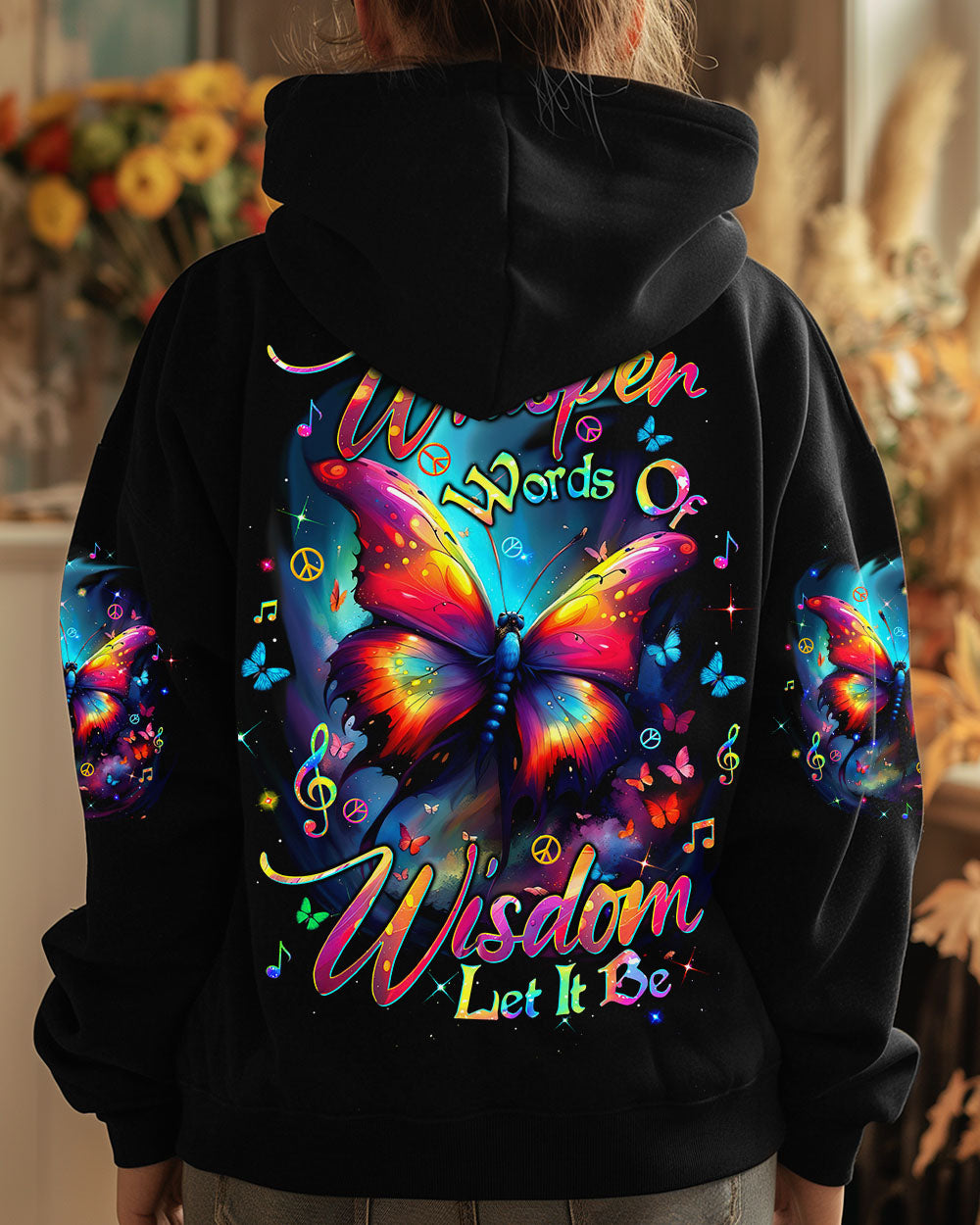 WHISPER WORDS OF WISDOM LET IT BE BUTTERFLY ALL OVER PRINT - TLTW2403254