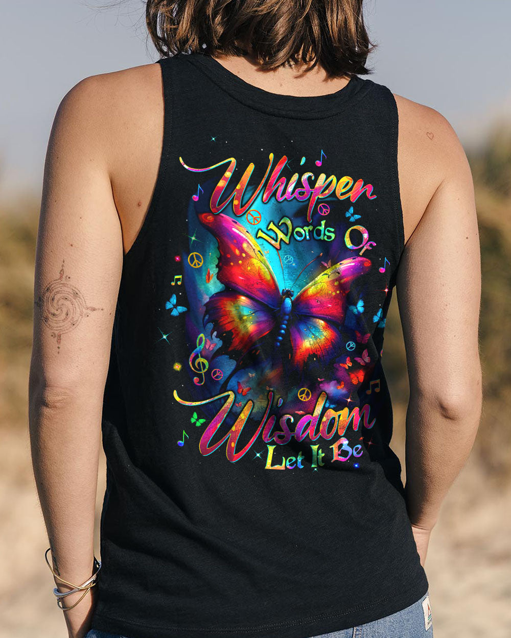 WHISPER WORDS OF WISDOM LET IT BE BUTTERFLY ALL OVER PRINT - TLTW2403254