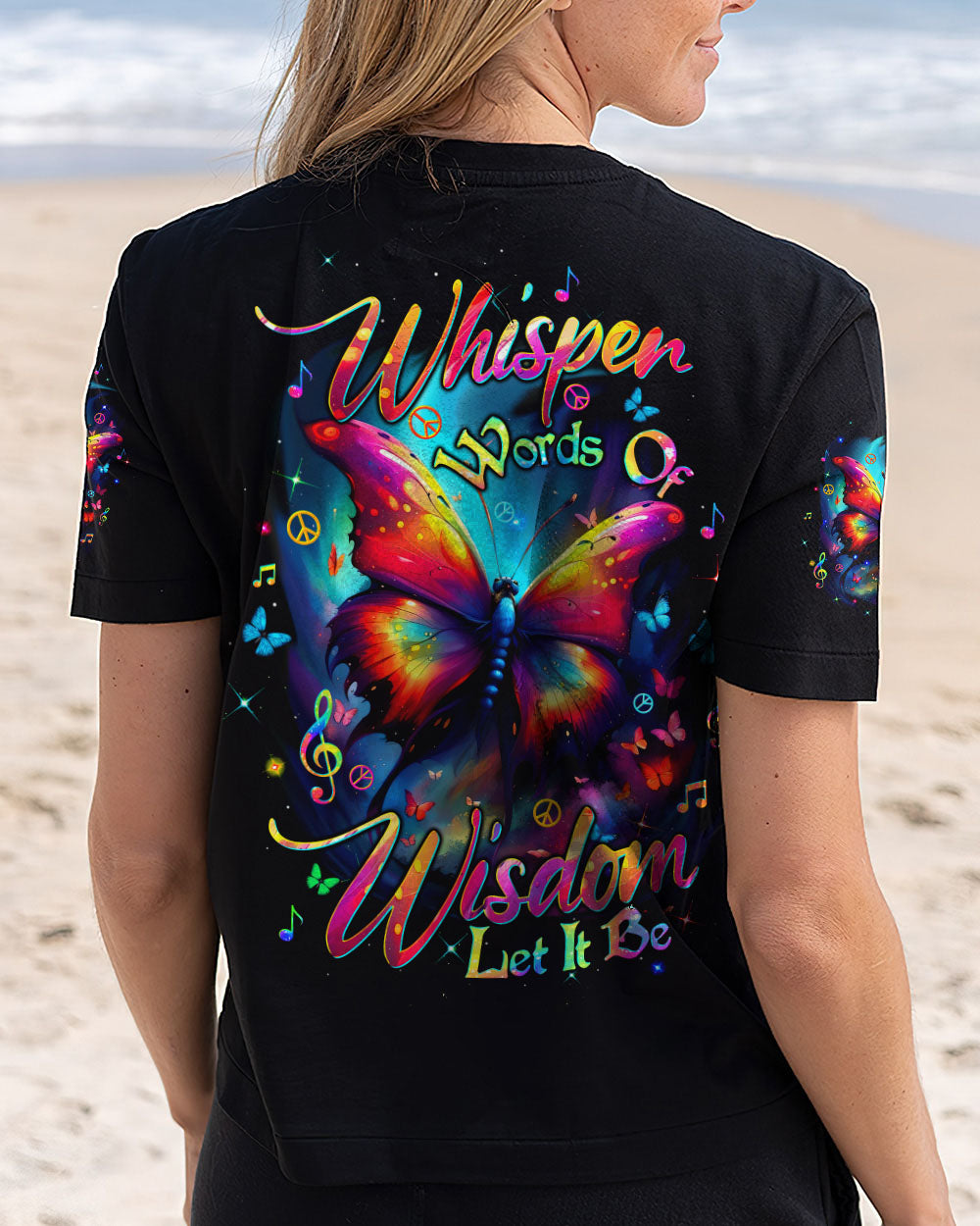 WHISPER WORDS OF WISDOM LET IT BE BUTTERFLY ALL OVER PRINT - TLTW2403254