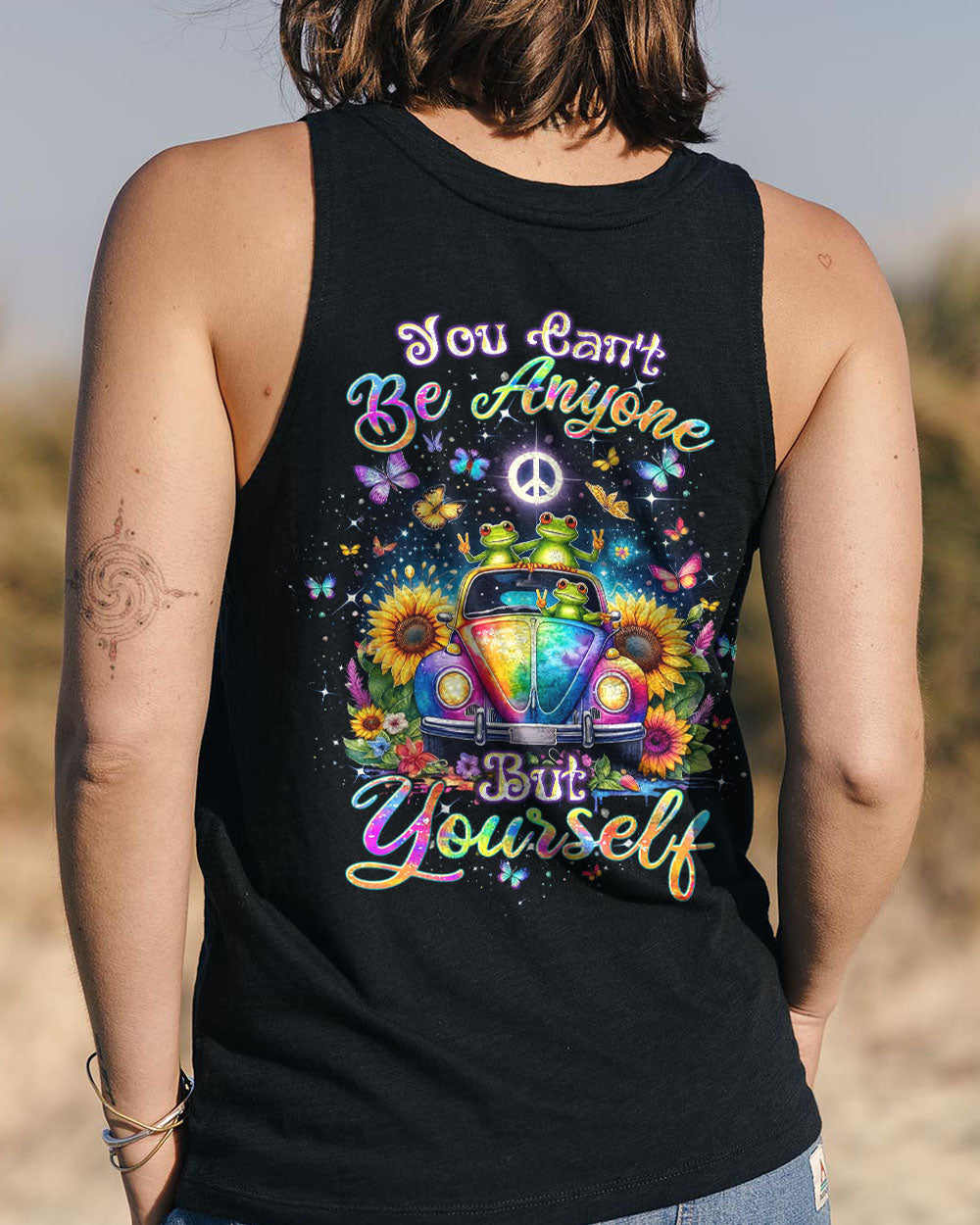 YOU CAN'T BE ANYONE BUT YOURSELF FROG ALL OVER PRINT - TLTW2404244