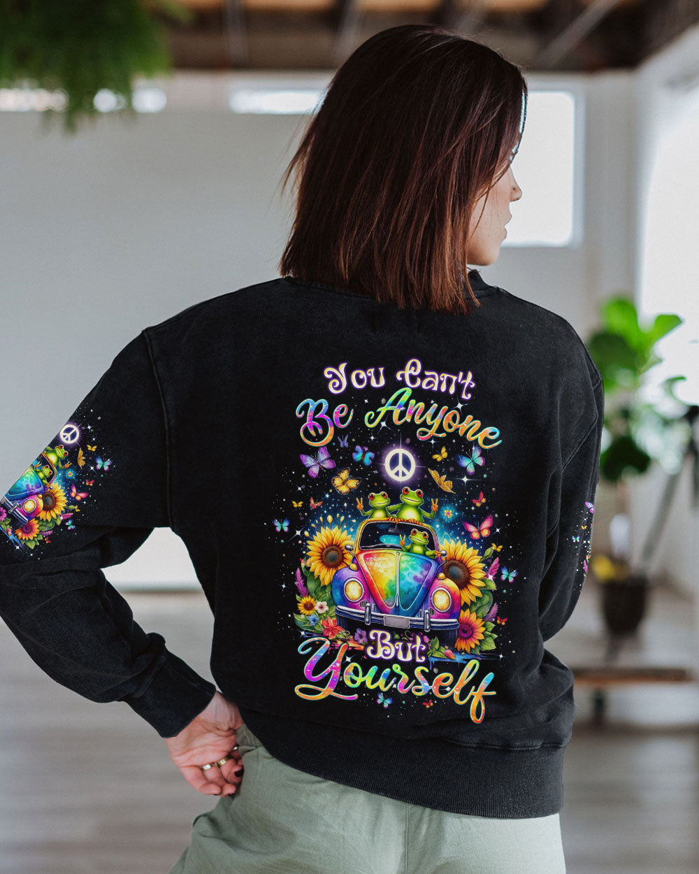 YOU CAN'T BE ANYONE BUT YOURSELF FROG ALL OVER PRINT - TLTW2404244