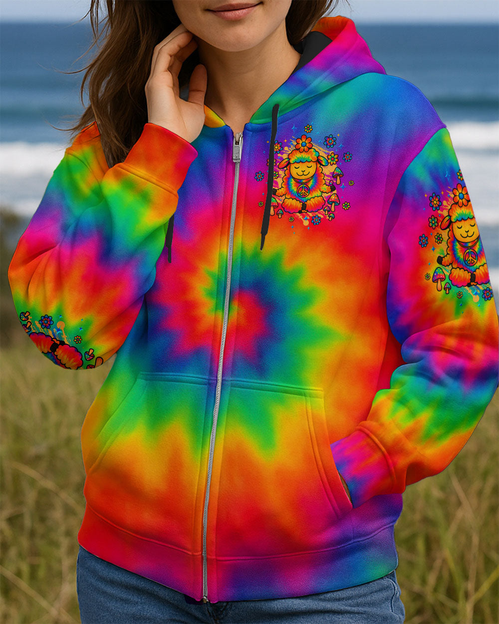 I'M NOT THE BLACK SHEEP TIE DYE ALL OVER PRINT  - TLTW2406253