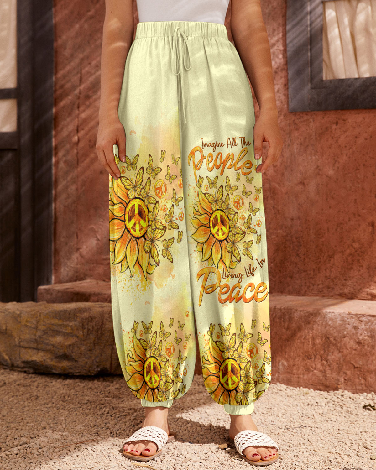 IMAGINE ALL THE PEOPLE LIVING LIFE IN PEACE SUNFLOWER ALL OVER PRINT - TLTW2408234