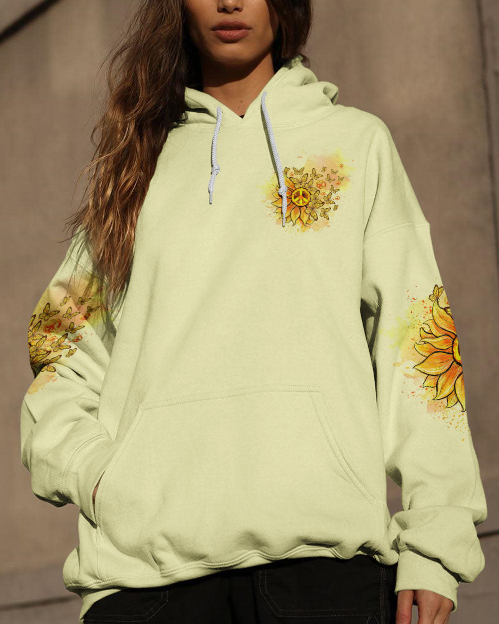 IMAGINE ALL THE PEOPLE LIVING LIFE IN PEACE SUNFLOWER ALL OVER PRINT - TLTW2408234