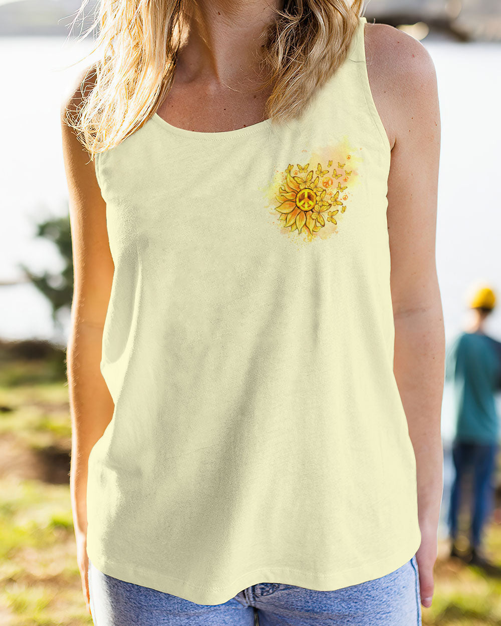 IMAGINE ALL THE PEOPLE LIVING LIFE IN PEACE SUNFLOWER ALL OVER PRINT - TLTW2408234