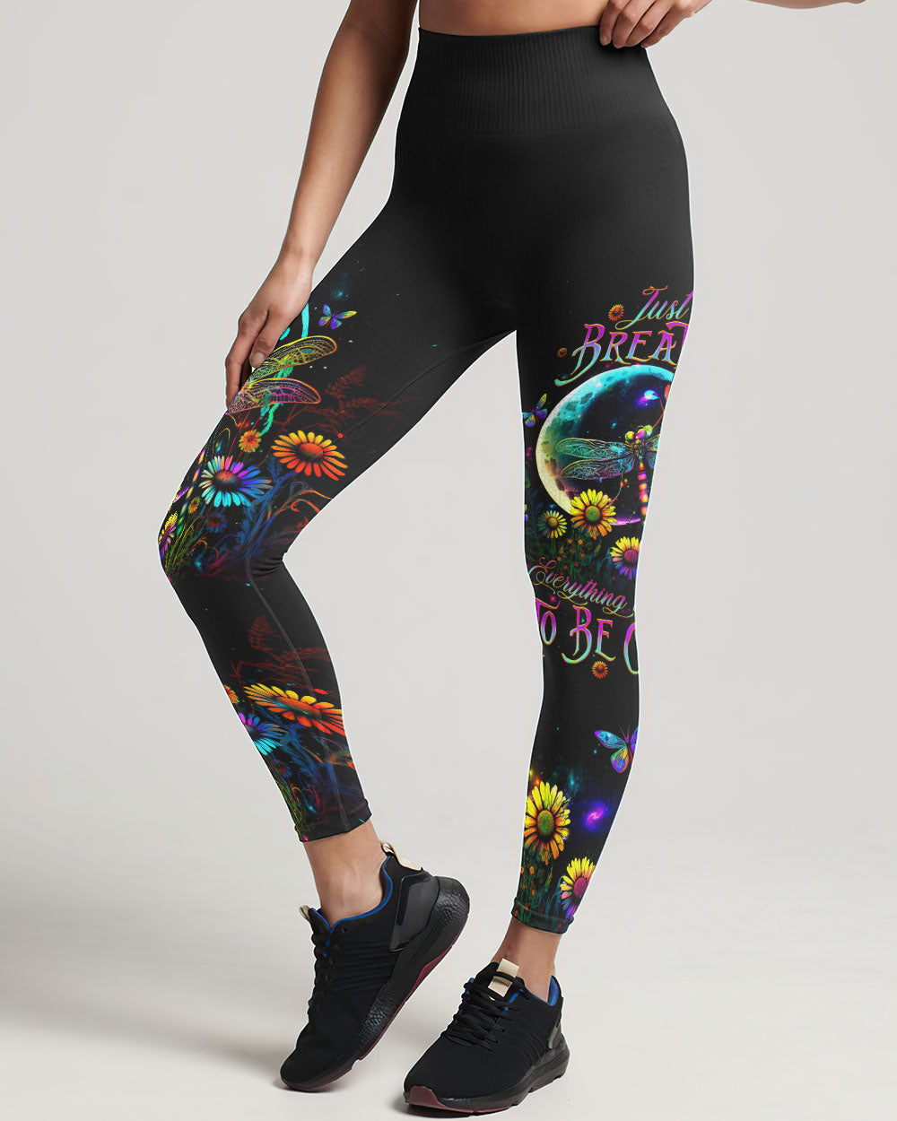 JUST BREATHE DRAGONFLY FLORAL MOON ALL OVER PRINT - TLTW2411232