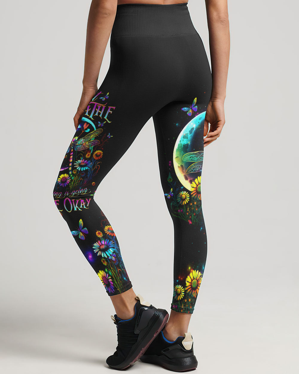 JUST BREATHE DRAGONFLY FLORAL MOON ALL OVER PRINT - TLTW2411232