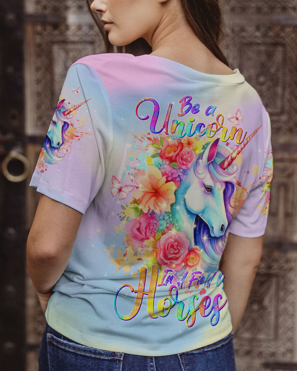 BE A UNICORN ALL OVER PRINT - TLTW2501242