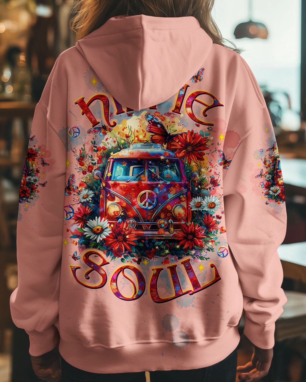 HIPPIE SOUL BUS FLOWER ALL OVER PRINT  - TLTW2503253
