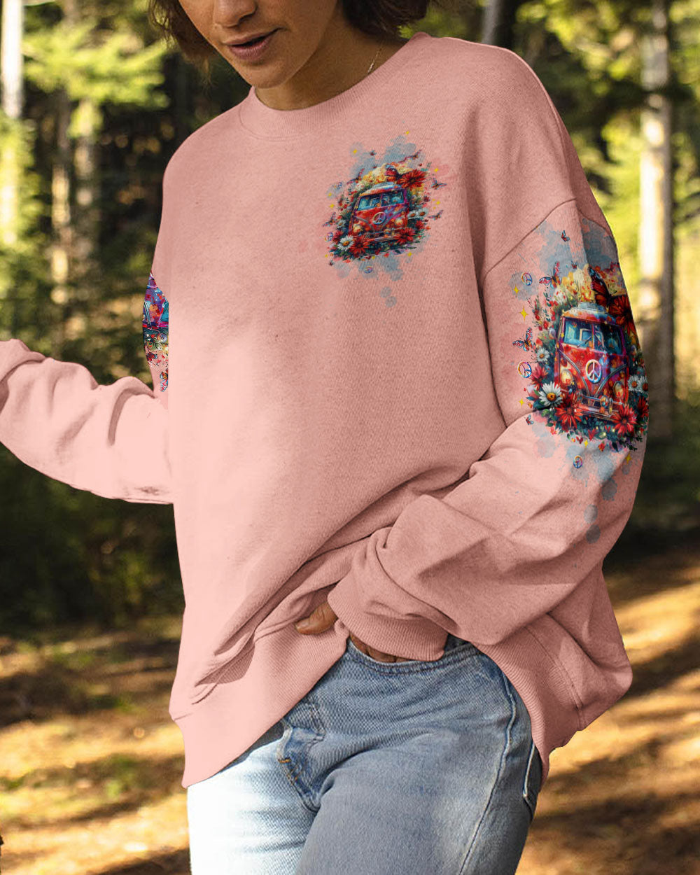HIPPIE SOUL BUS FLOWER ALL OVER PRINT  - TLTW2503253