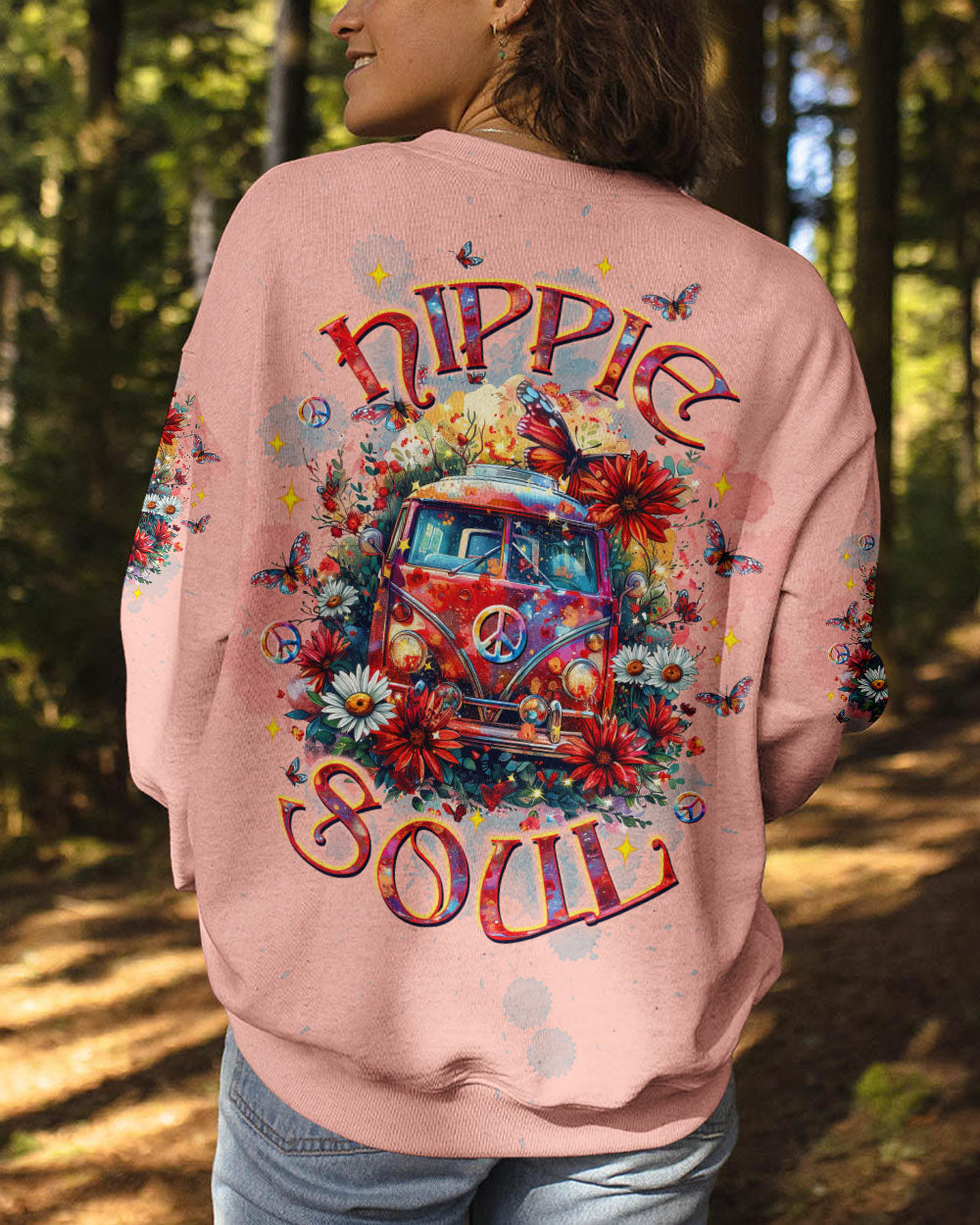 HIPPIE SOUL BUS FLOWER ALL OVER PRINT  - TLTW2503253