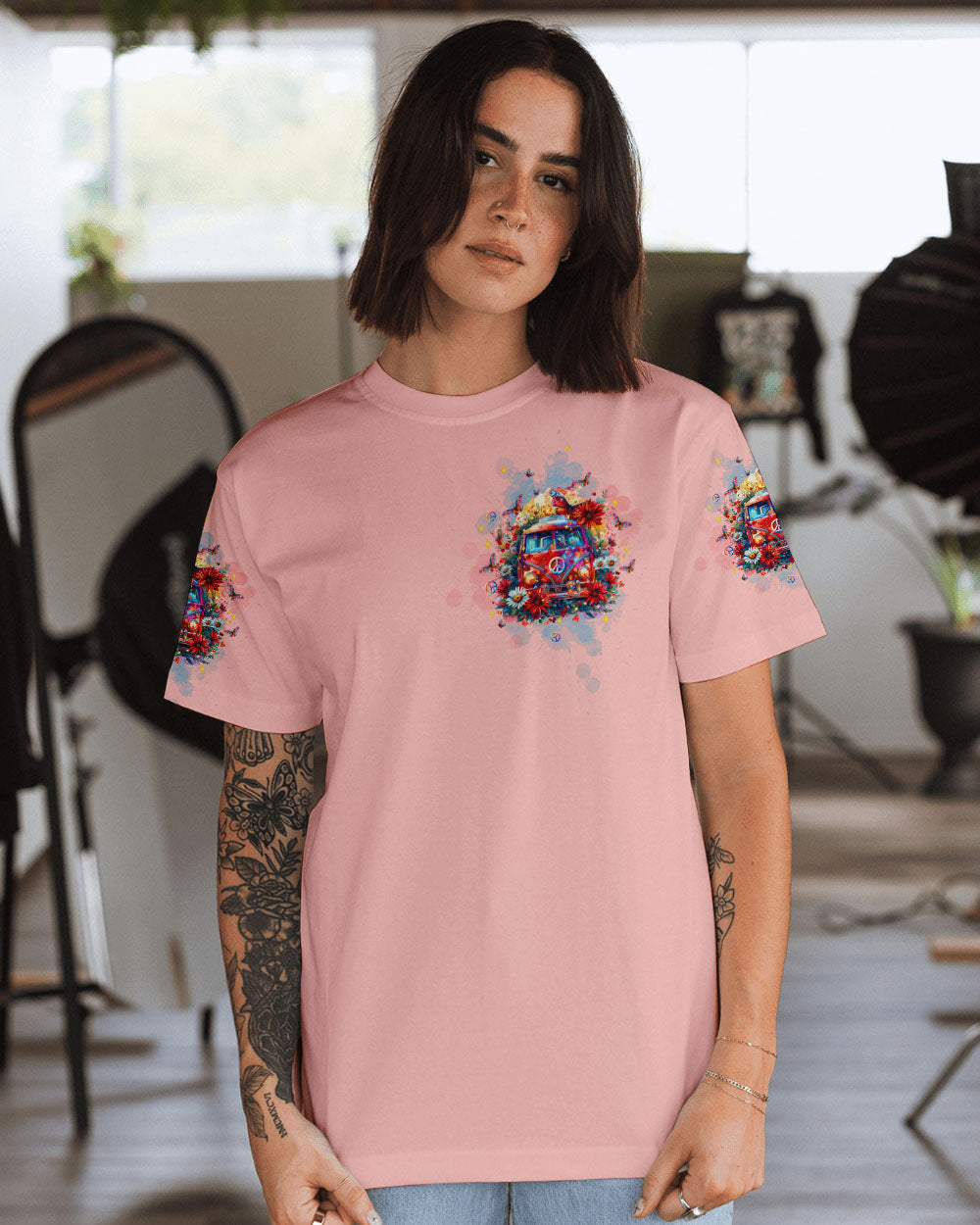 HIPPIE SOUL BUS FLOWER ALL OVER PRINT  - TLTW2503253