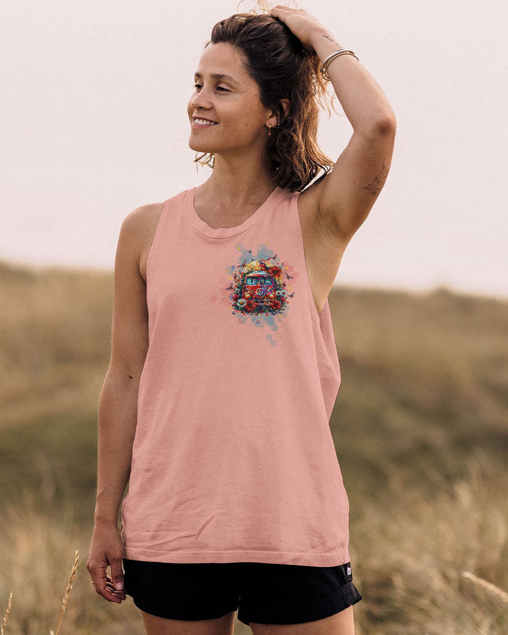 HIPPIE SOUL BUS FLOWER ALL OVER PRINT  - TLTW2503253
