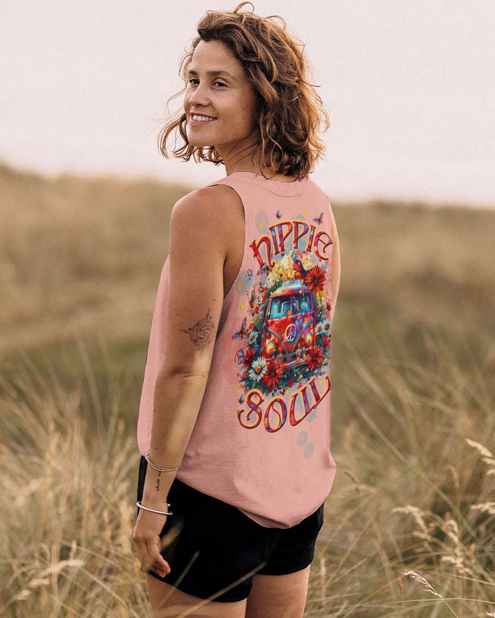 HIPPIE SOUL BUS FLOWER ALL OVER PRINT  - TLTW2503253