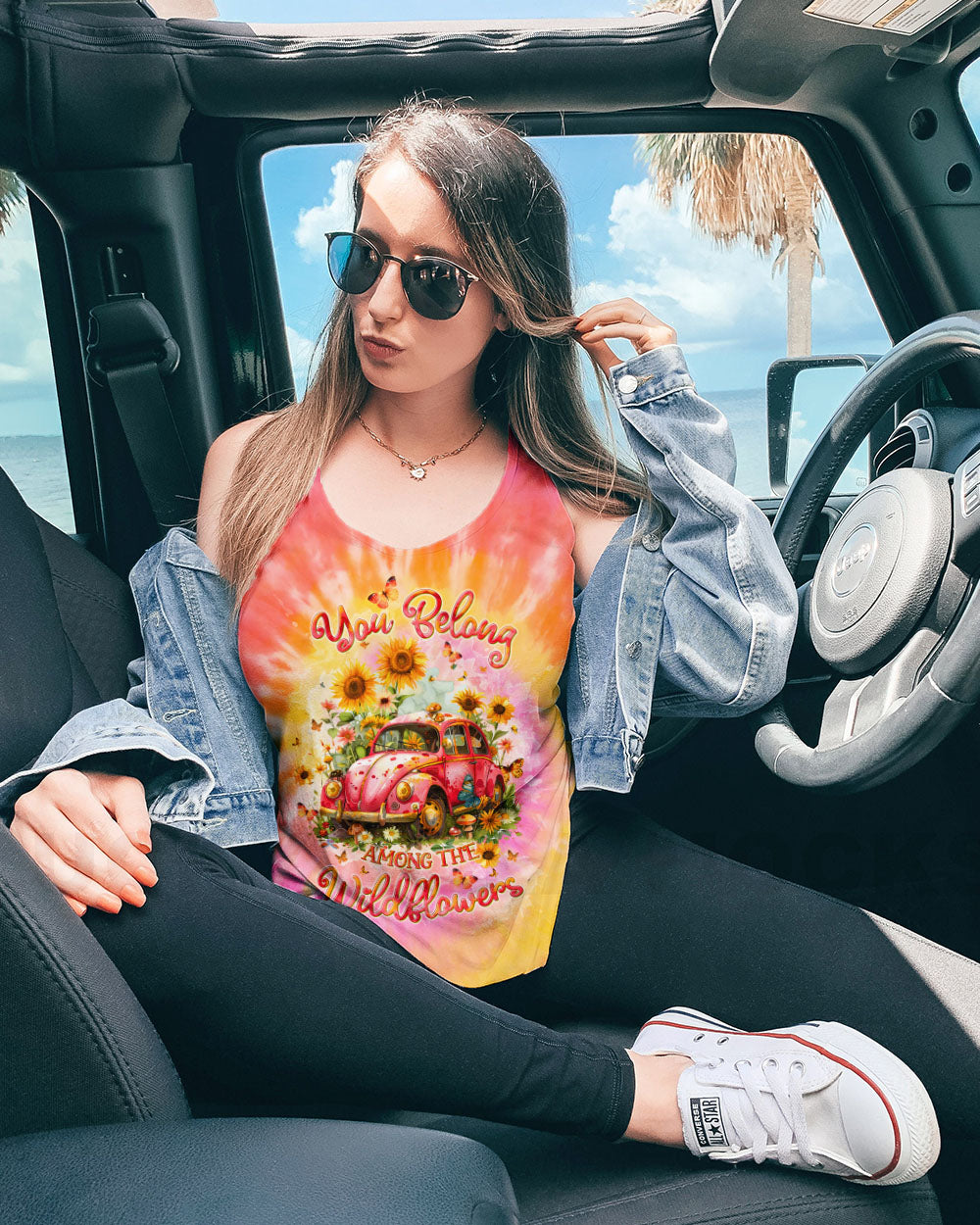 YOU BELONG AMONG THE WILDFLOWERS CAR ALL OVER PRINT - TLTW2504245