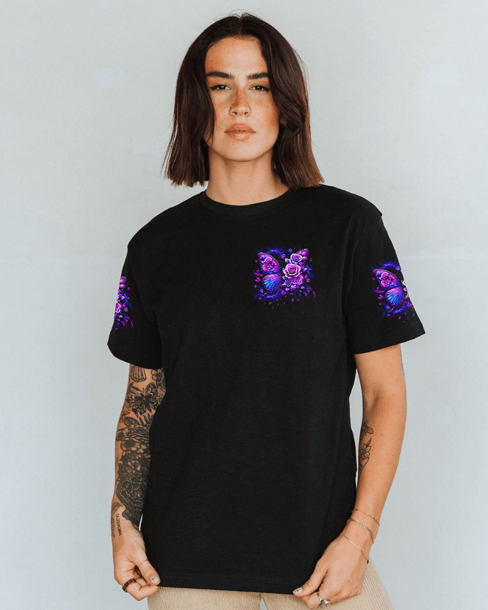 I BELIEVE THERE ARE ANGELS AMONG US BUTTERFLY ALL OVER PRINT - TLTW2509244