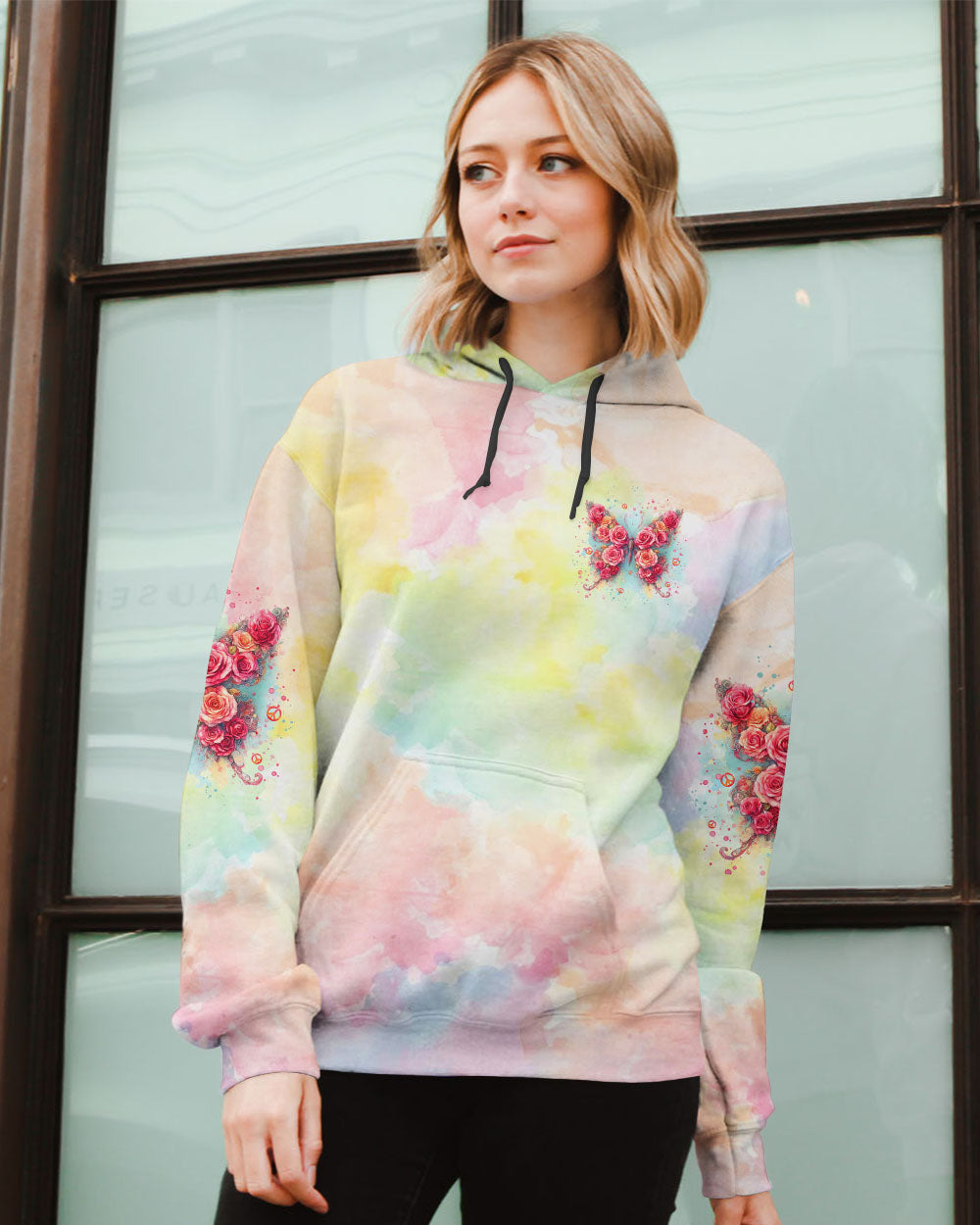 WHISPER WORDS OF WISDOM LET IT BE BUTTERFLY ALL OVER PRINT  - TLTW2510241