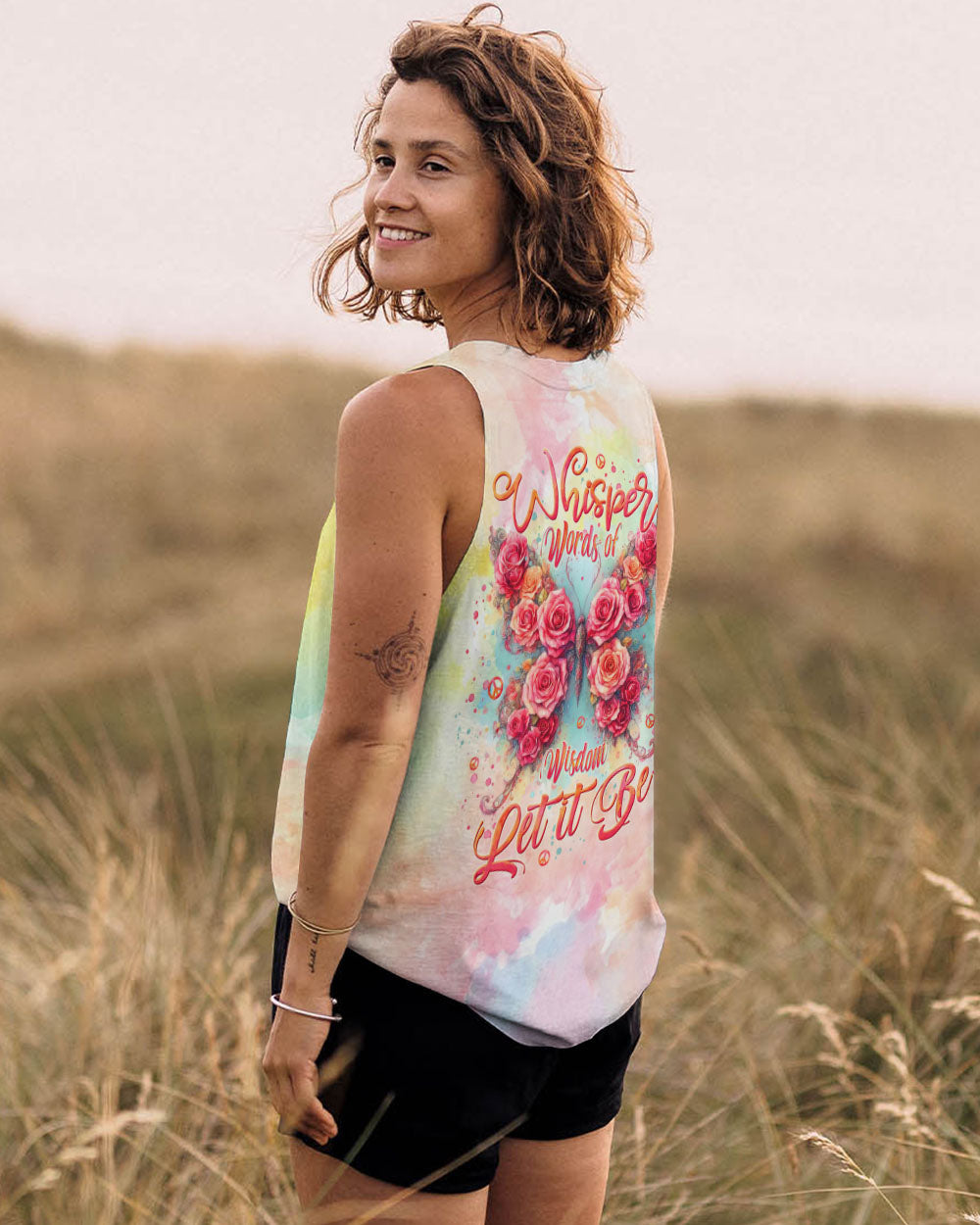 WHISPER WORDS OF WISDOM LET IT BE BUTTERFLY ALL OVER PRINT  - TLTW2510241