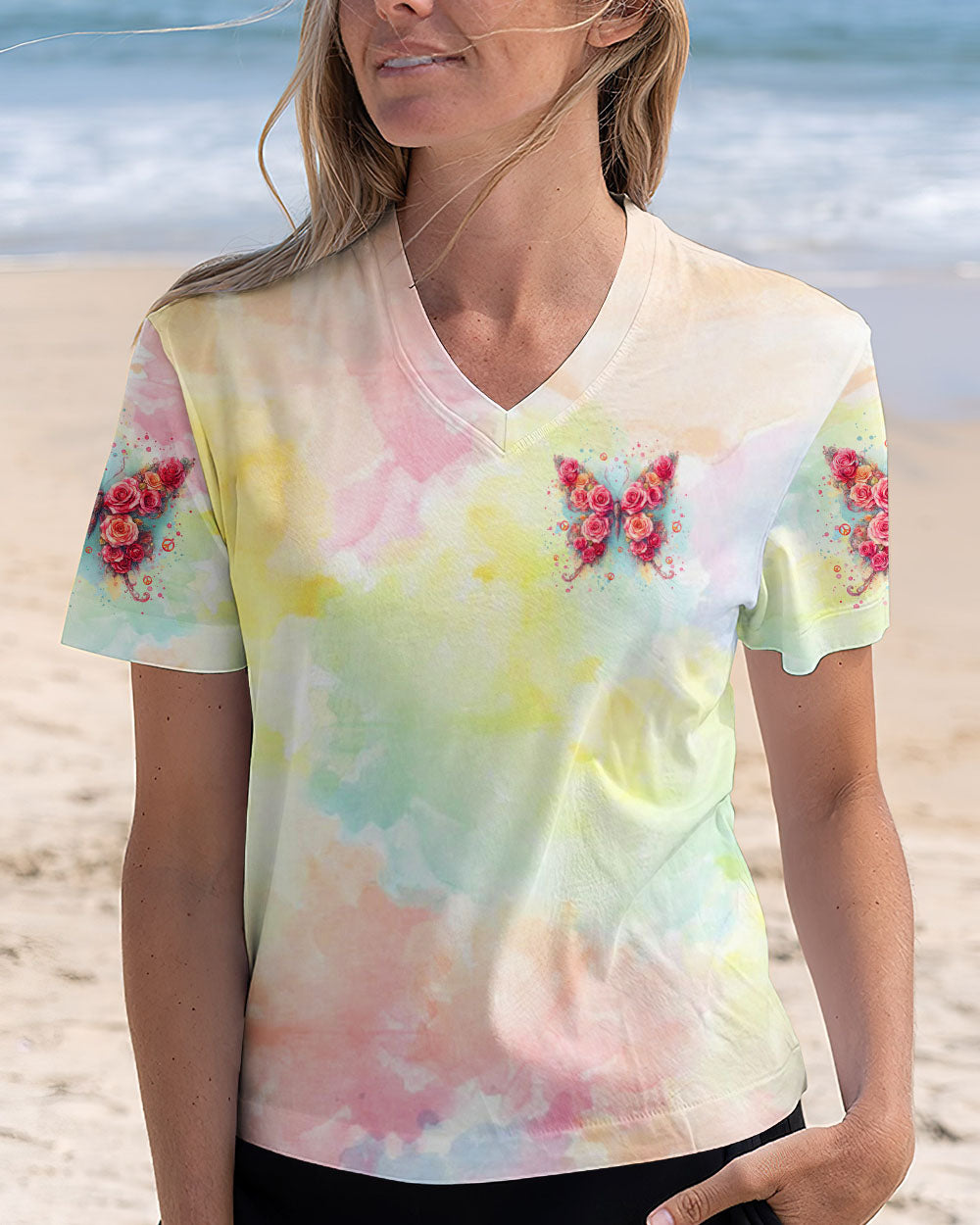 WHISPER WORDS OF WISDOM LET IT BE BUTTERFLY ALL OVER PRINT  - TLTW2510241