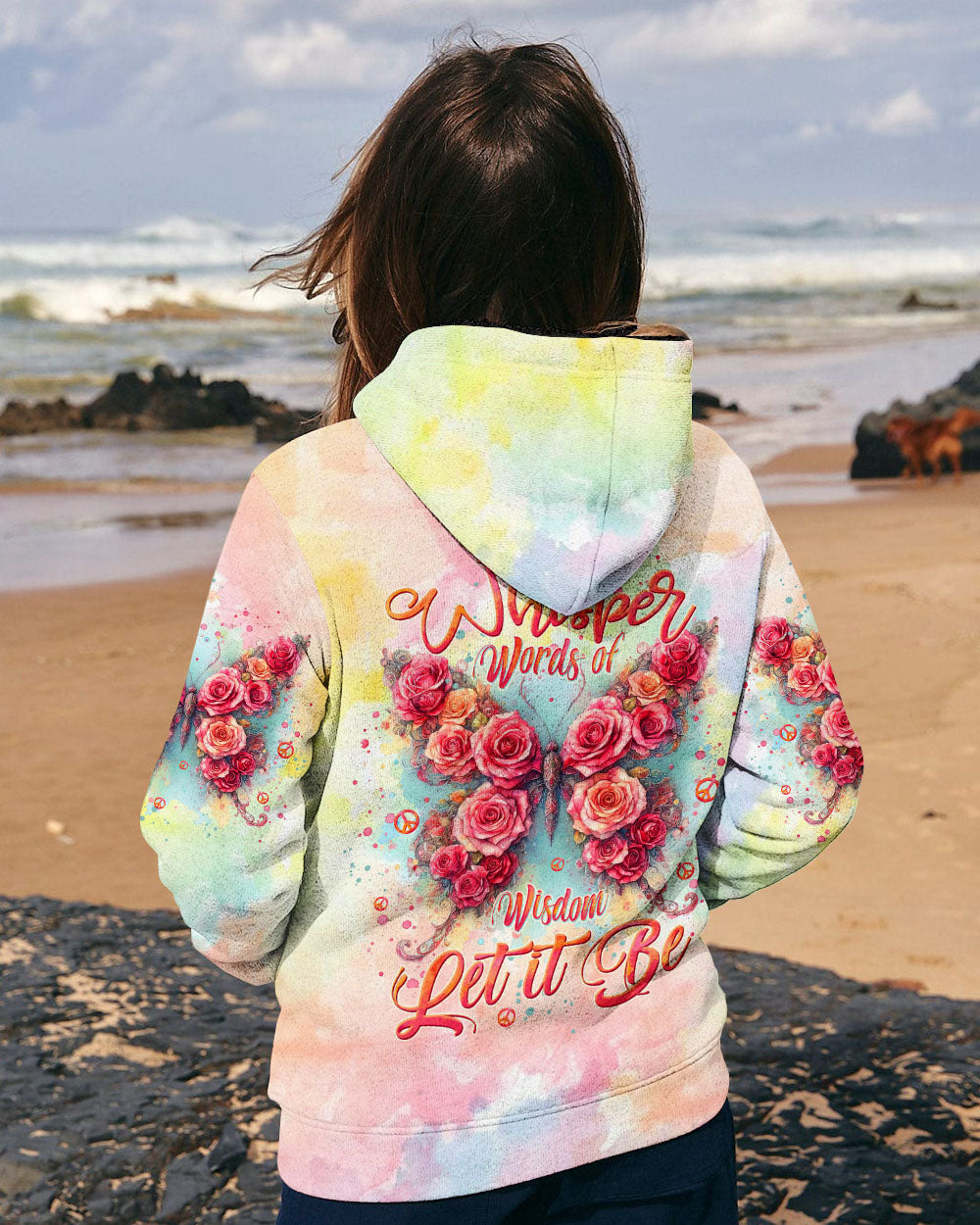 WHISPER WORDS OF WISDOM LET IT BE BUTTERFLY ALL OVER PRINT  - TLTW2510241