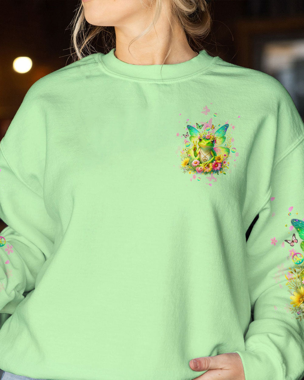 BE YOU THE WORLD WILL ADJUST FROG WINGS ALL OVER PRINT - TLTW2511232