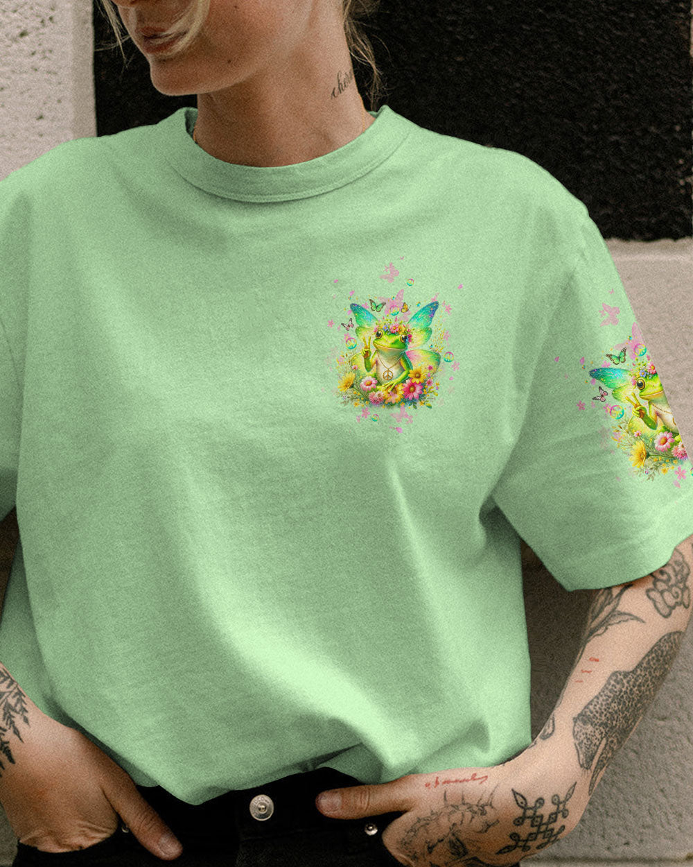 BE YOU THE WORLD WILL ADJUST FROG WINGS ALL OVER PRINT - TLTW2511232
