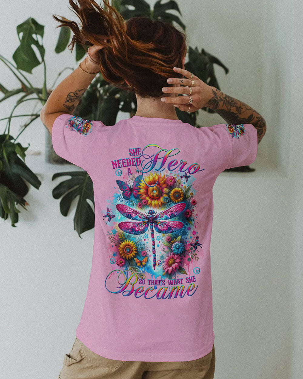 SHE NEEDED A HERO DRAGONFLY ALL OVER PRINT - TLTW2603244