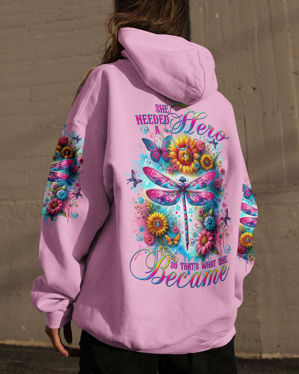 SHE NEEDED A HERO DRAGONFLY ALL OVER PRINT - TLTW2603244