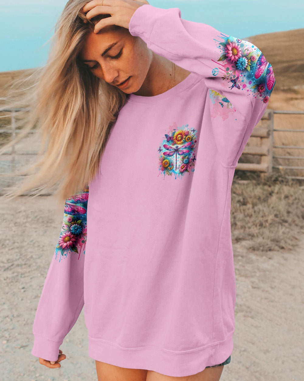 SHE NEEDED A HERO DRAGONFLY ALL OVER PRINT - TLTW2603244