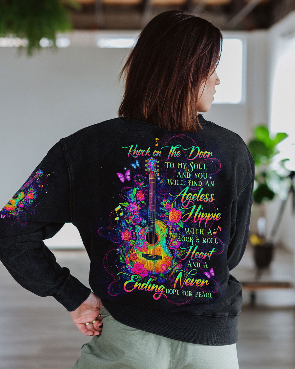 KNOCK ON THE DOOR TO MY SOUL GUITAR  ALL OVER PRINT - TLTW2603253