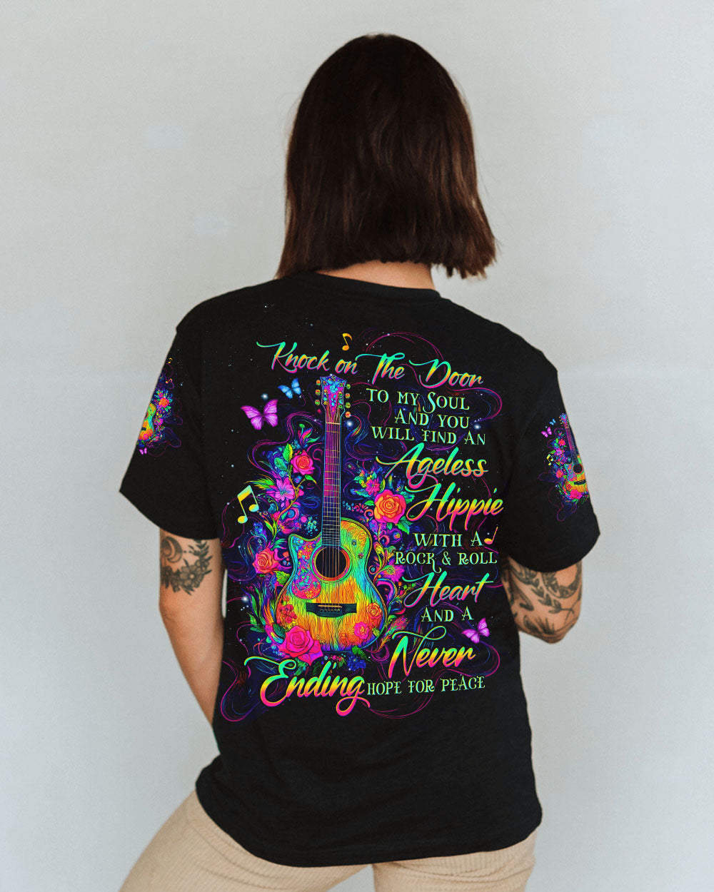 KNOCK ON THE DOOR TO MY SOUL GUITAR  ALL OVER PRINT - TLTW2603253