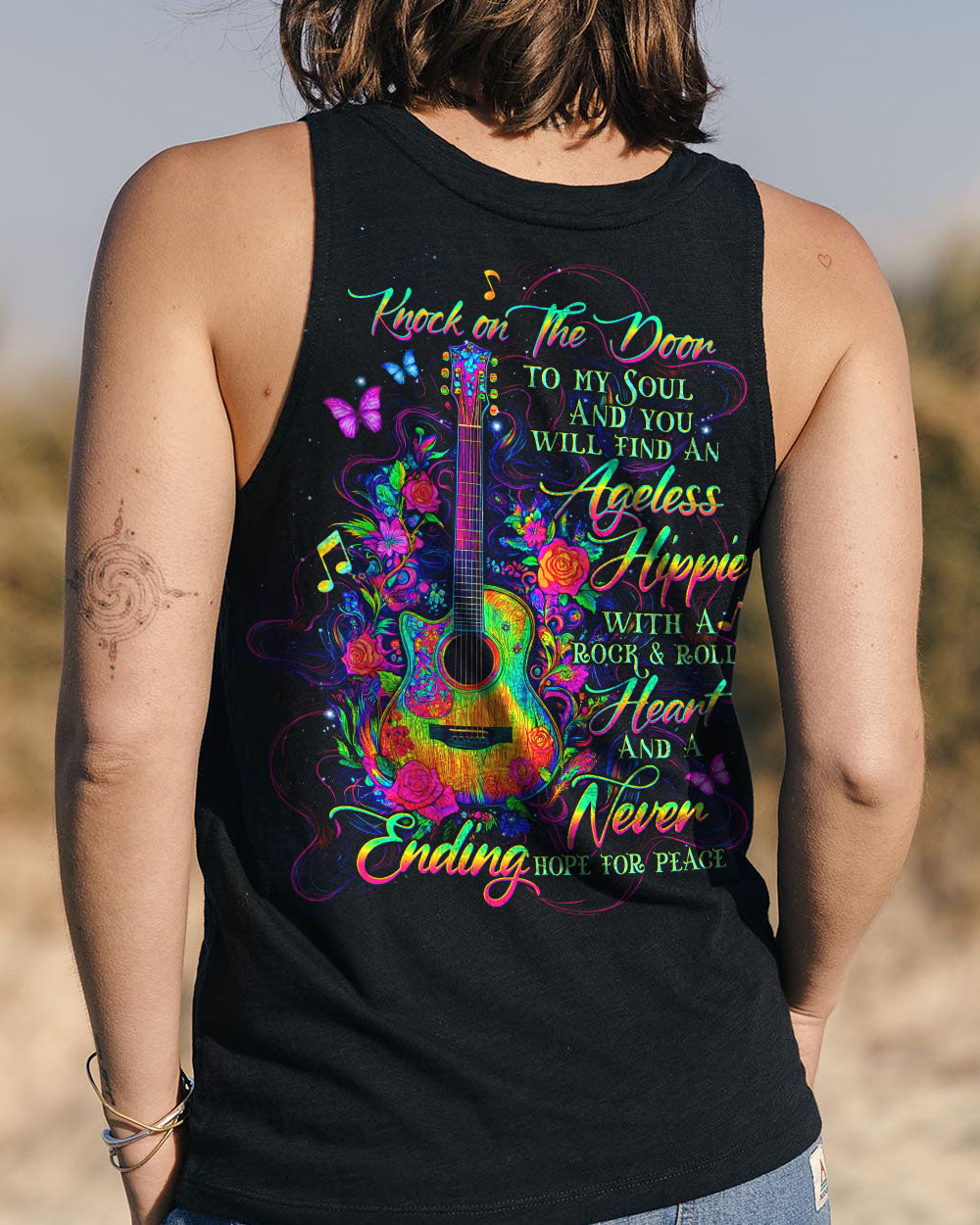 KNOCK ON THE DOOR TO MY SOUL GUITAR  ALL OVER PRINT - TLTW2603253